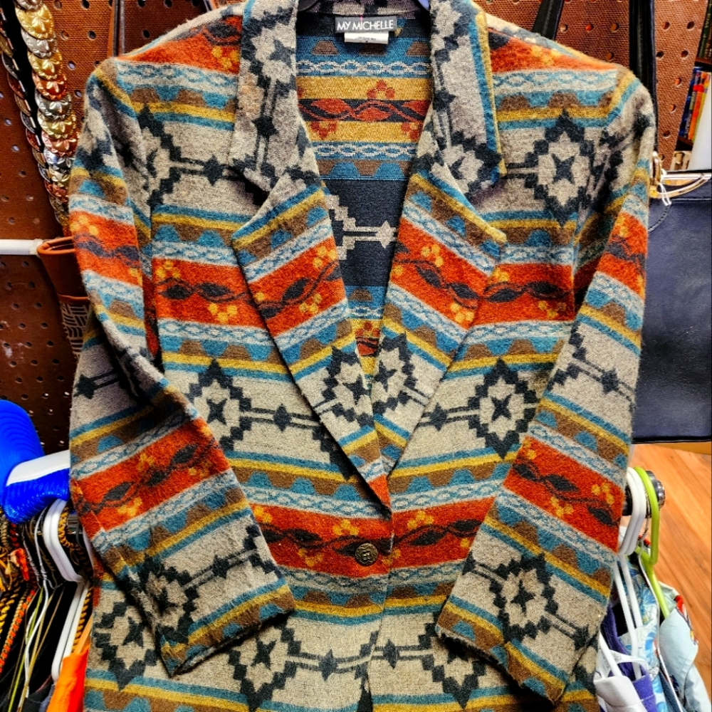 Vintage Western Jacket Long Bodied Women's